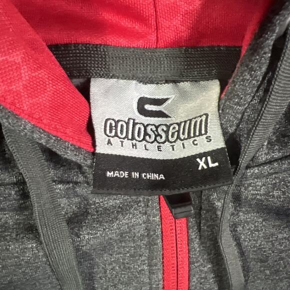 Texas Tech Red Raiders NCAA Red/Gray Hoodie Men's XL Full Zip Colosseum - Picture 5 of 11